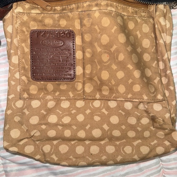 Brighton London Groove Selena Black Taupe Organizer Crossbody Bag Purse - Picture 15 of 16